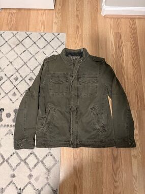 Levi's Olive Military Field Jacket with Epaulets